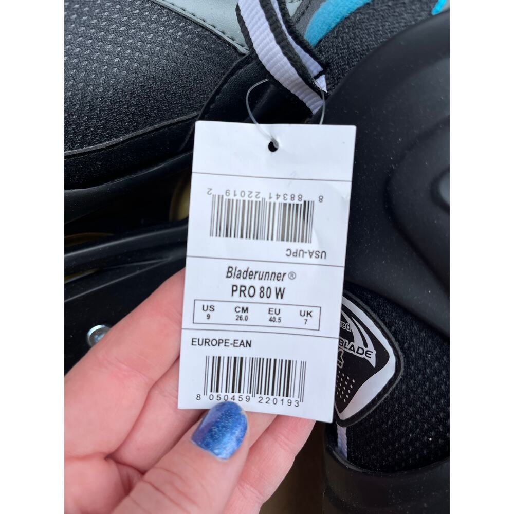 Women’s 9 - Rollerblades - Bladerunner Pro 80 - Black with Blue - Picture 6 of 6